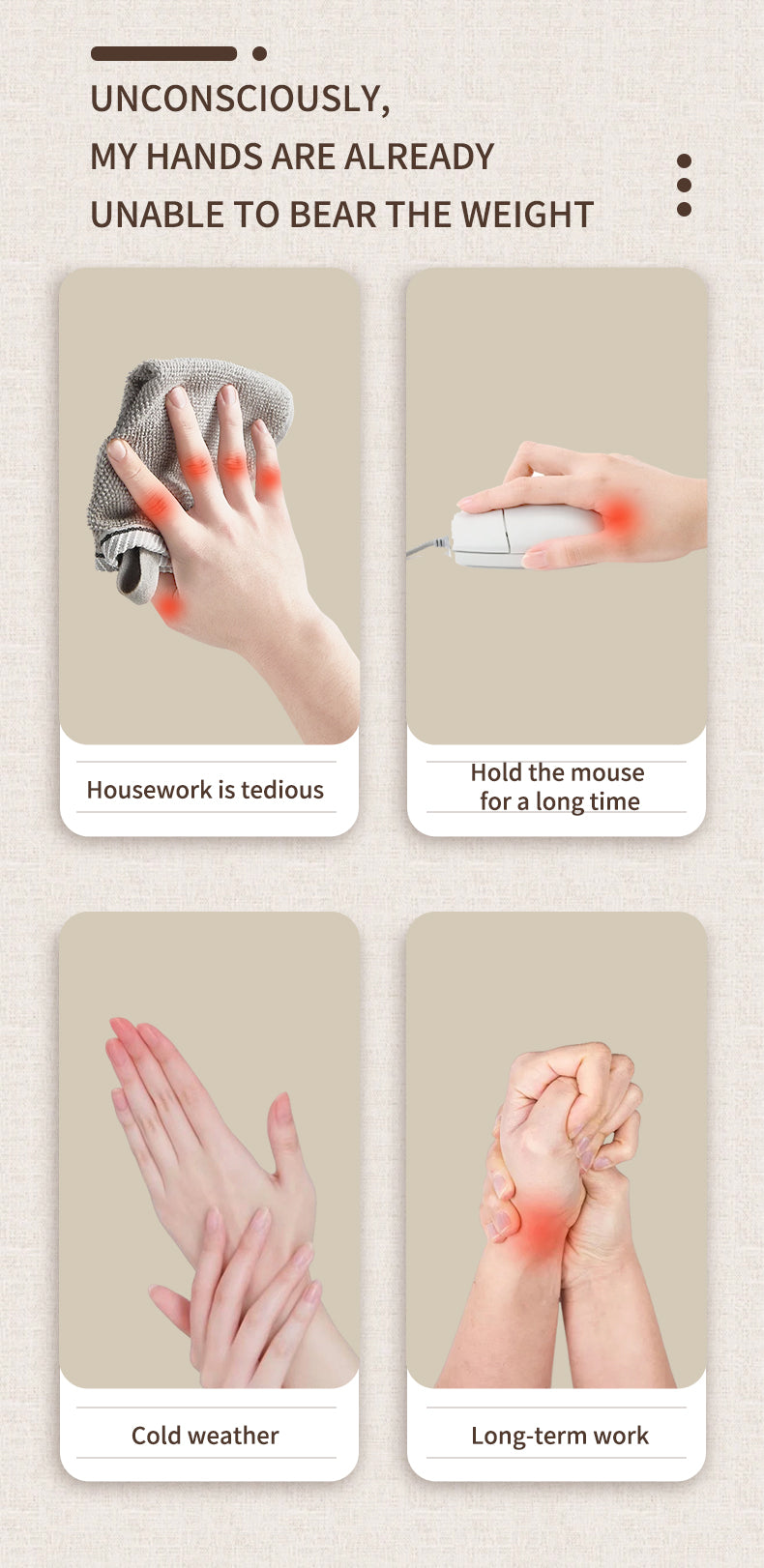 ReliefGlove™ l 3-in-1 Hand Massager